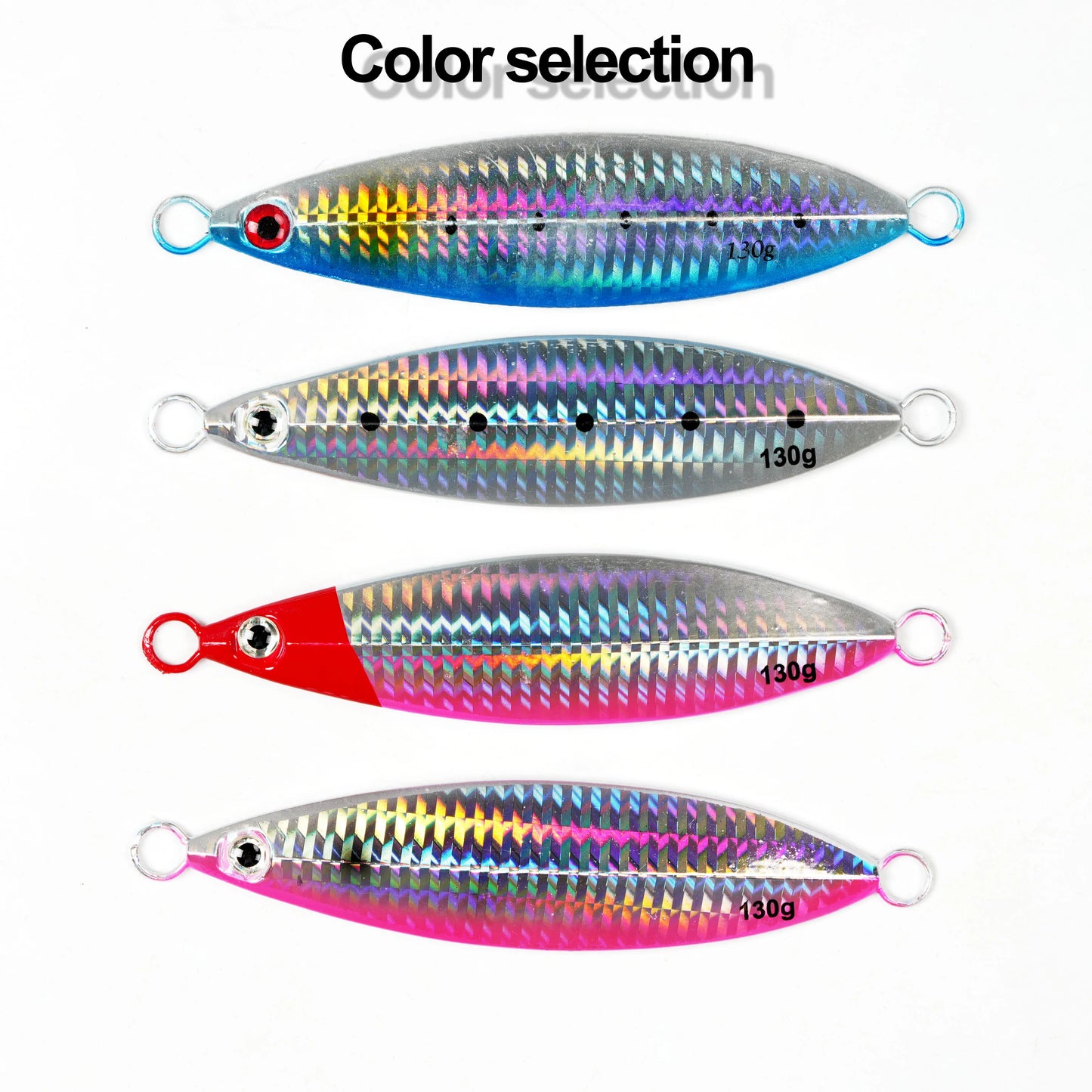 Metal Jig 3D Print 130g Crankbait Shore Casting Sea Bass Trolling Spoon Hard Fishing Lure Laser Body Shiny  Fishing Tackles