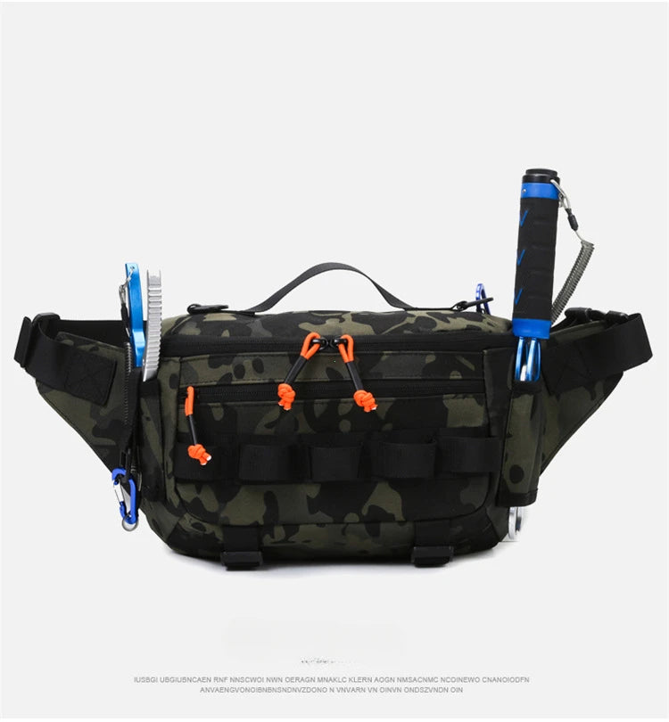 Fishing Chest Waist Bag Tactical Outdoor Travel Sports EDC Fishing Lure Bags Hunting Camping Hiking Cycling Pack Molle Pouch