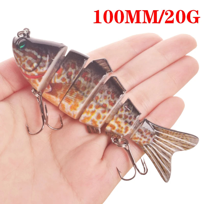 Luminous Fishing Lures For Dropshipping Multi Jointed Swimbait 6 7 Segment Wobblers Pike Tackle for Bass Trout Crankbait Lure