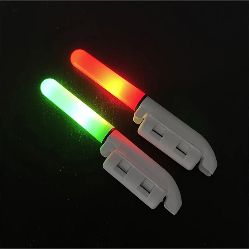 2PCS Fishing Floats Stick Light Warning Reminder Lights Fishing Buoy LED Rod Tip Luminous CR425 USB Charging Night Pesca Tackle. Night fishing