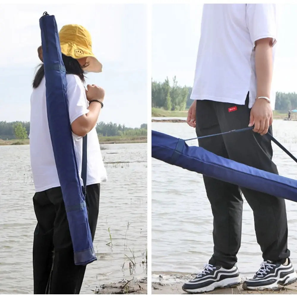 Folding Portable Fishing Rod Bag Multifunctional Fishing Tackle Storage Bag Large Capacity Fishing Gear Accessories Storage Bag