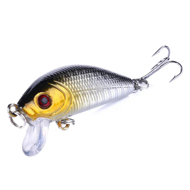 Fishing Lures Minnow 50mm 3.61g Wobbler Artificial Plastic Hard Bait Popper Bass Trout Popper Lure Wobblers For Fishing