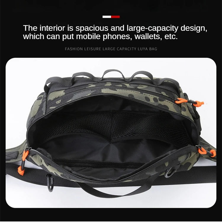 Fishing Chest Waist Bag Tactical Outdoor Travel Sports EDC Fishing Lure Bags Hunting Camping Hiking Cycling Pack Molle Pouch