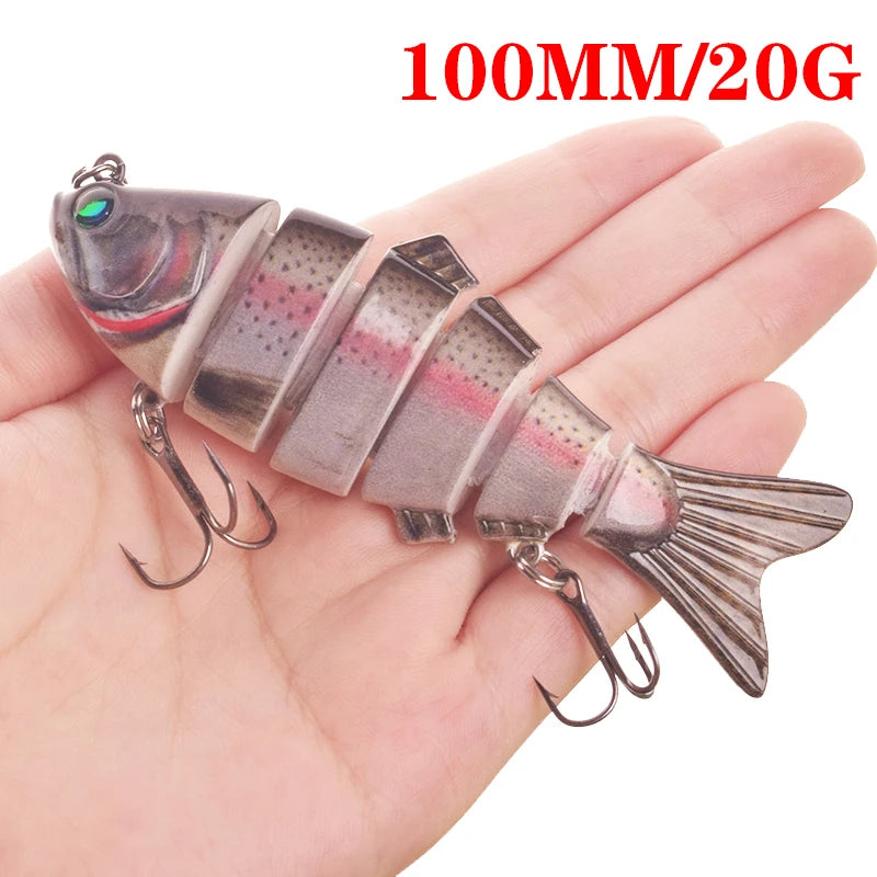 Luminous Fishing Lures For Dropshipping Multi Jointed Swimbait 6 7 Segment Wobblers Pike Tackle for Bass Trout Crankbait Lure