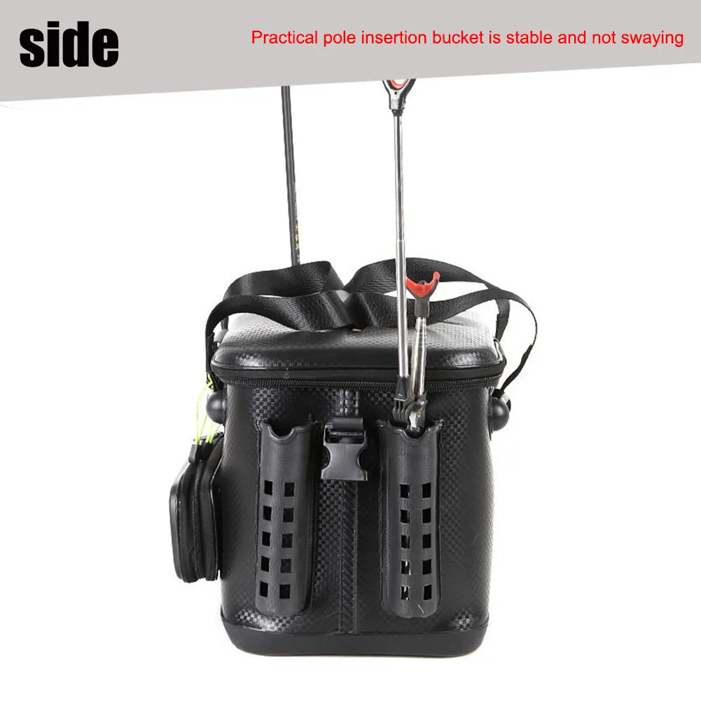 20/28L Portable Fishing Barrel Box EVA Fishing Bag Rod Bait Reel Fish Storage Bag Single Shoulder Bag Hook Lure Luya Handbag