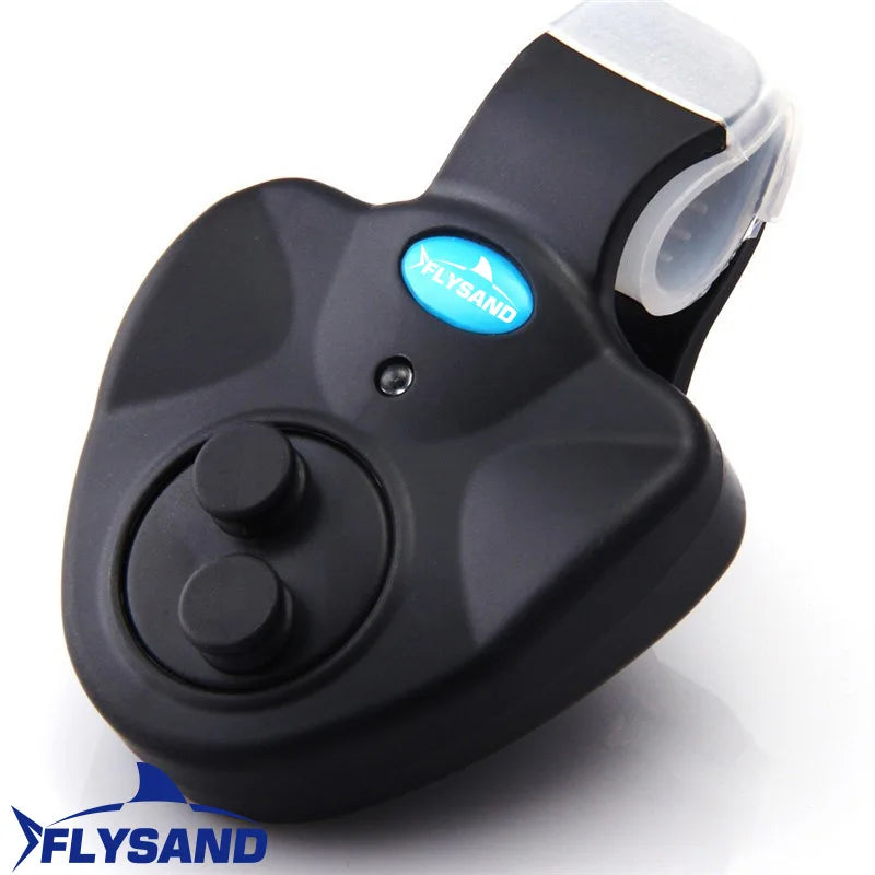 FLYSAND Fishing Fish Bite Alarm Electronic Buzzer on Fishing Rod with Loud Siren Daytime Night Indicator With Battery