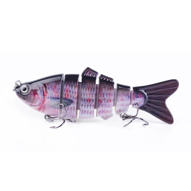 Hanlin Set 4 Inch 16.5g Fishing Lures Multi Jointed Wobblers Swimbait Hard Artificial Bait Crankbait Sinking Pike Bass Tackle