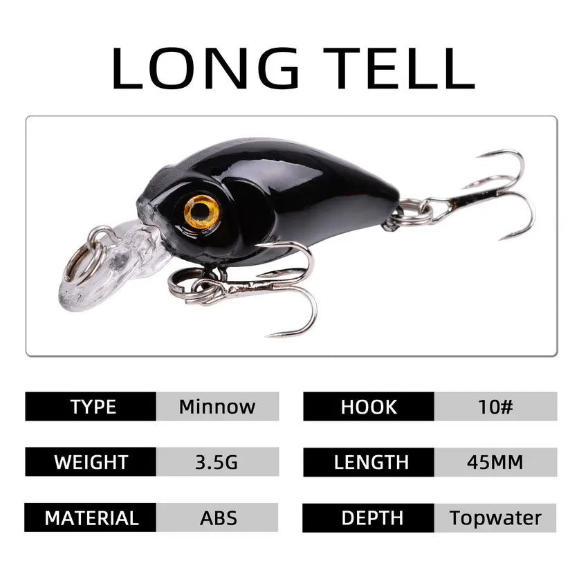 3/5/8Pcs Random Minnow Fishing Lure set High Quality Swimming Bait Wobble Bait Crankbait Artificial Bait