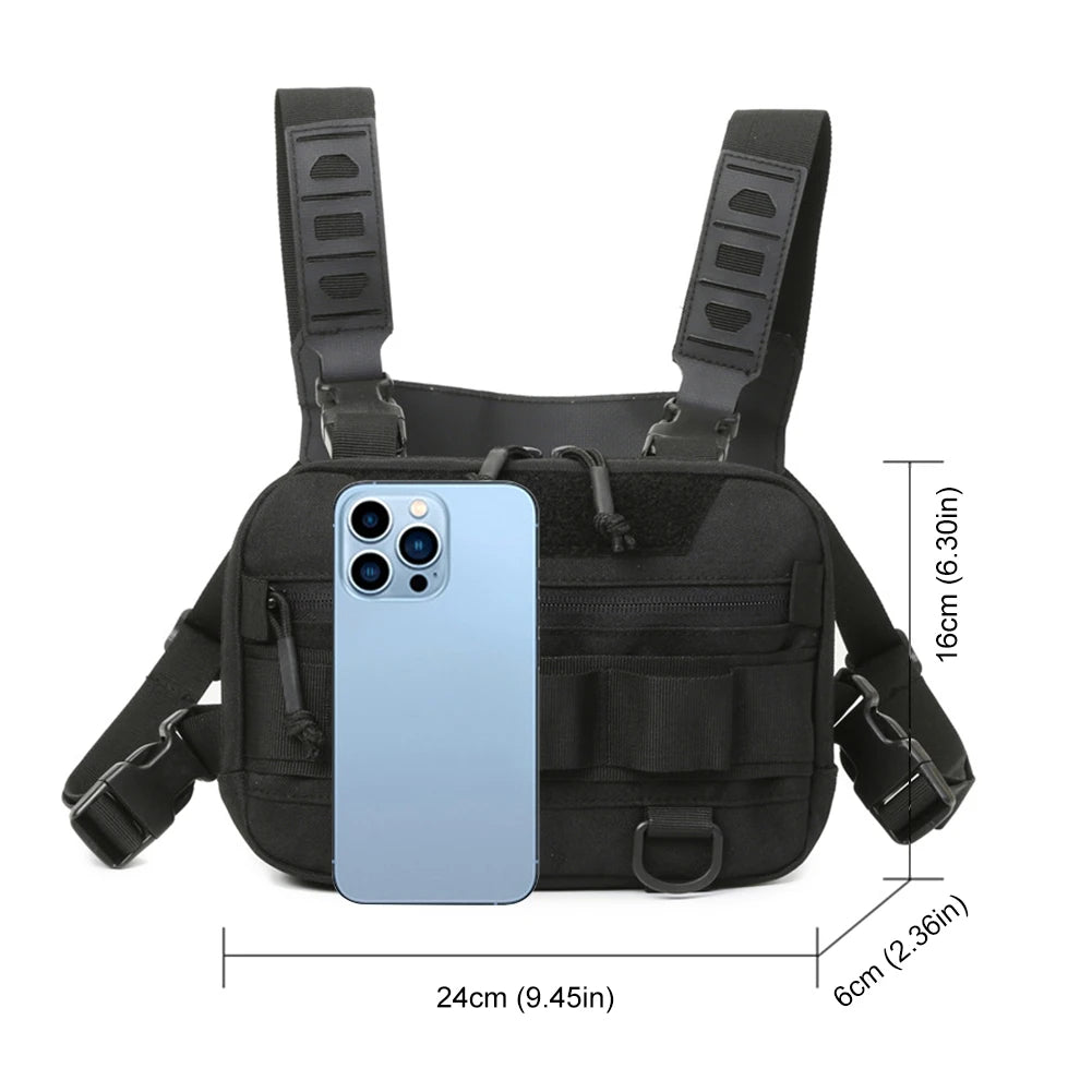 Fishing Chest Bag Men's Tactical Bags Chest Rig Packs Molle Nylon Climbing Camping Backpacks Outdoor Travel Vest anny Pack