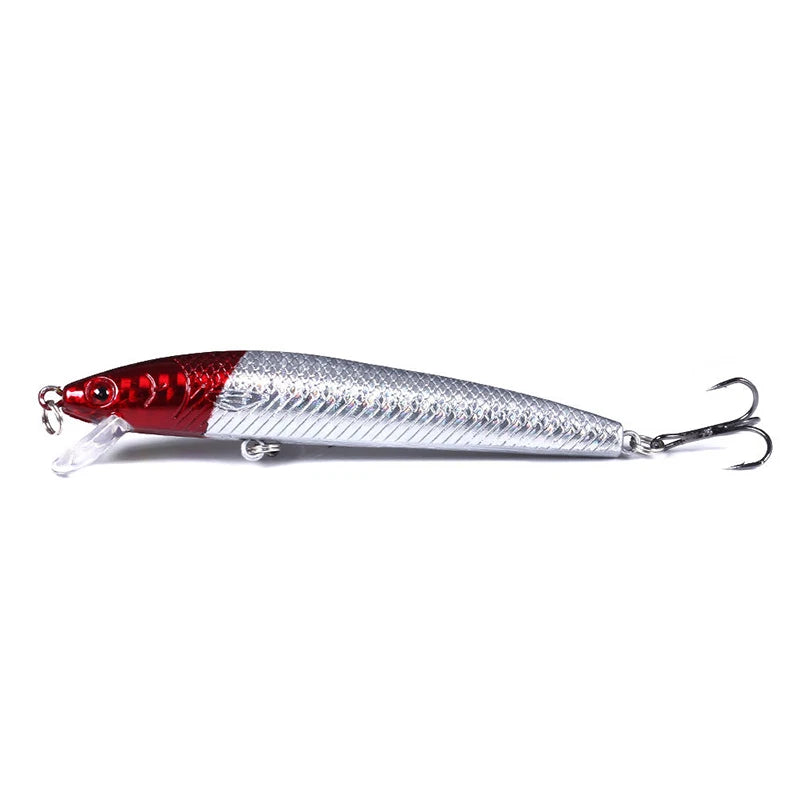 10/5Pcs Minnow Fishing Lures Floating Hard Bait 95mm 7g Artificial Bait Wobbler Crankbait Carp Perch Pesca Fishing Tackle