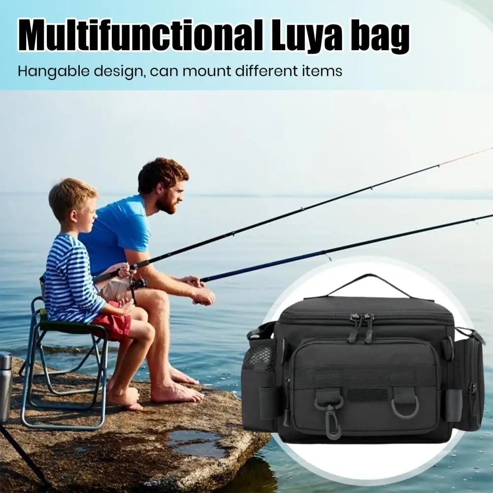 Fishing tackle, shoulder bag, storage bag, portable fishing rod holder, outdoor sports bag, flying fishing