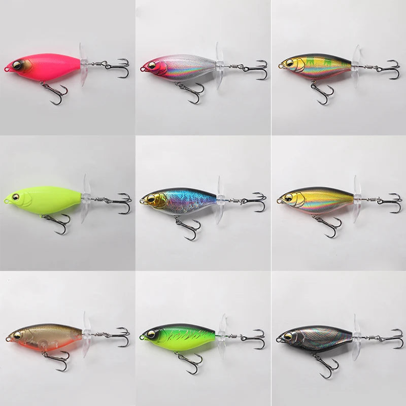 Rotating Bait, Double Snail Design, Artificial Bait, Hard Bait 6g 11g Bait, Fishing Bass Mandarin Fish Tail Spinner Sea Fishing