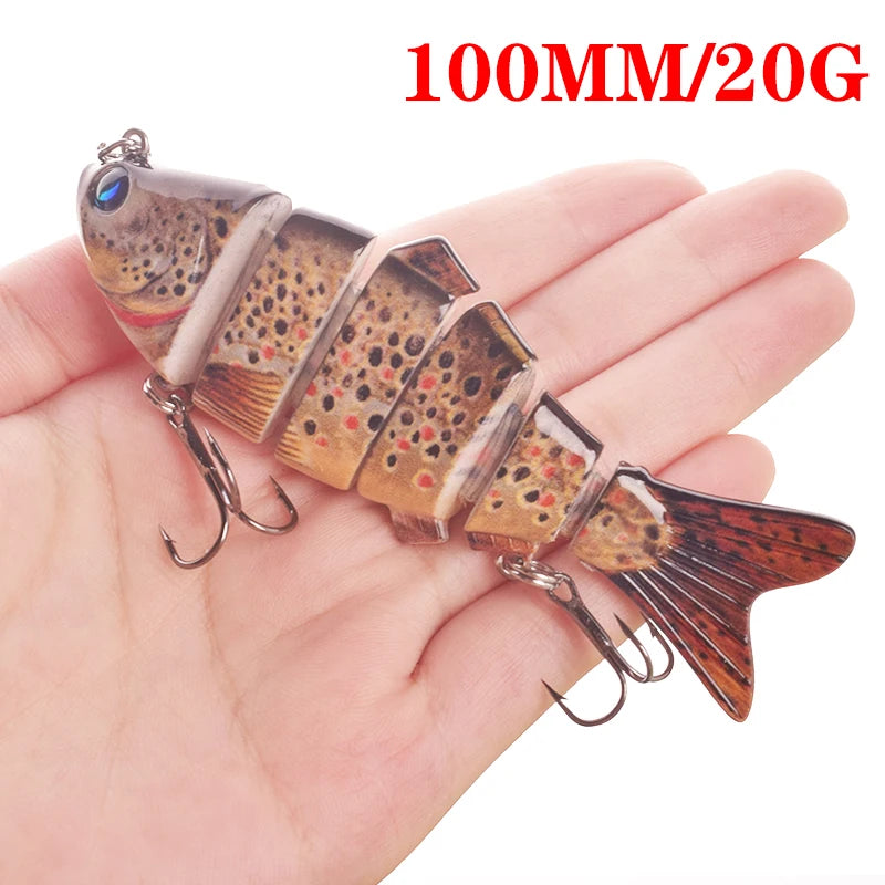 Luminous Fishing Lures For Dropshipping Multi Jointed Swimbait 6 7 Segment Wobblers Pike Tackle for Bass Trout Crankbait Lure