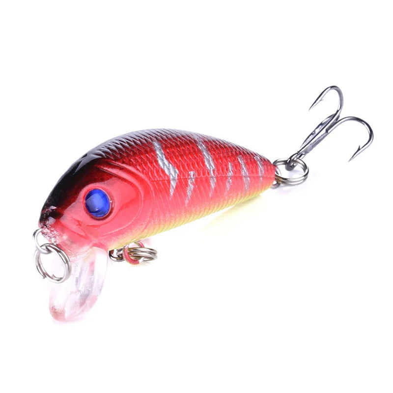 Fishing Lures Minnow 50mm 3.61g Wobbler Artificial Plastic Hard Bait Popper Bass Trout Popper Lure Wobblers For Fishing