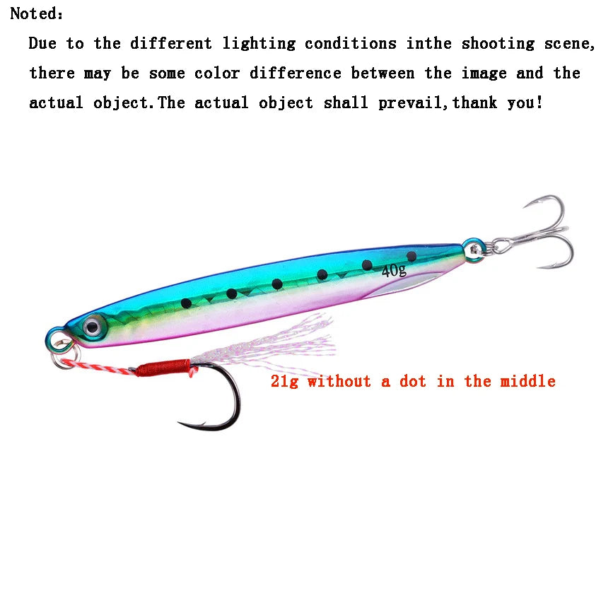 Jig Shore Jigging Spoon Casting Drag 7G 10G 14G 17G 21G 30G 40G SeaBass Lure Artificial Bait Fishing Gear