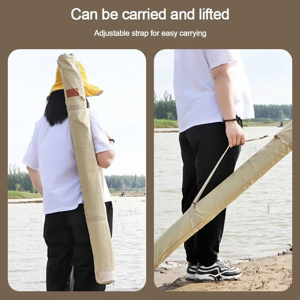 Folding Portable Fishing Rod Bag Multifunctional Fishing Tackle Storage Bag Large Capacity Fishing Gear Accessories Storage Bag