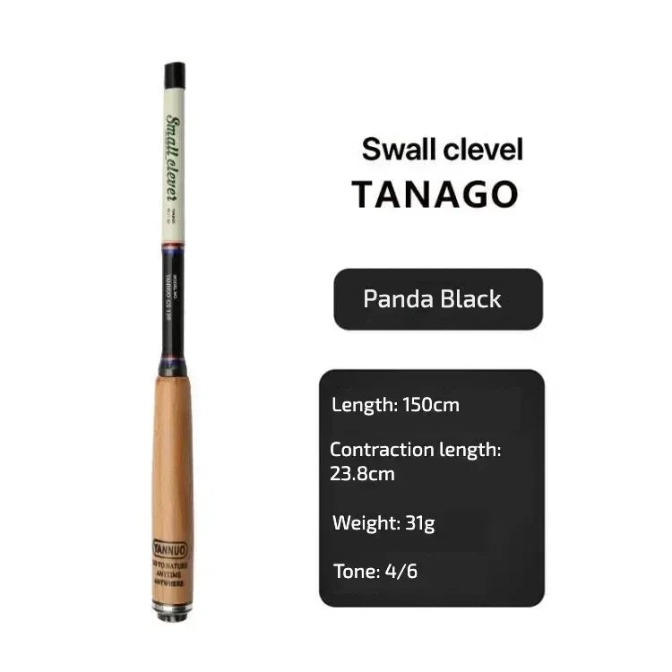 1.2M 1.5M 1.8M Fishing Rod Ultra-Short Section Shrinkage 23cm Super Light and Super Hard Carbon Pole Rod Pocket Mini Rod