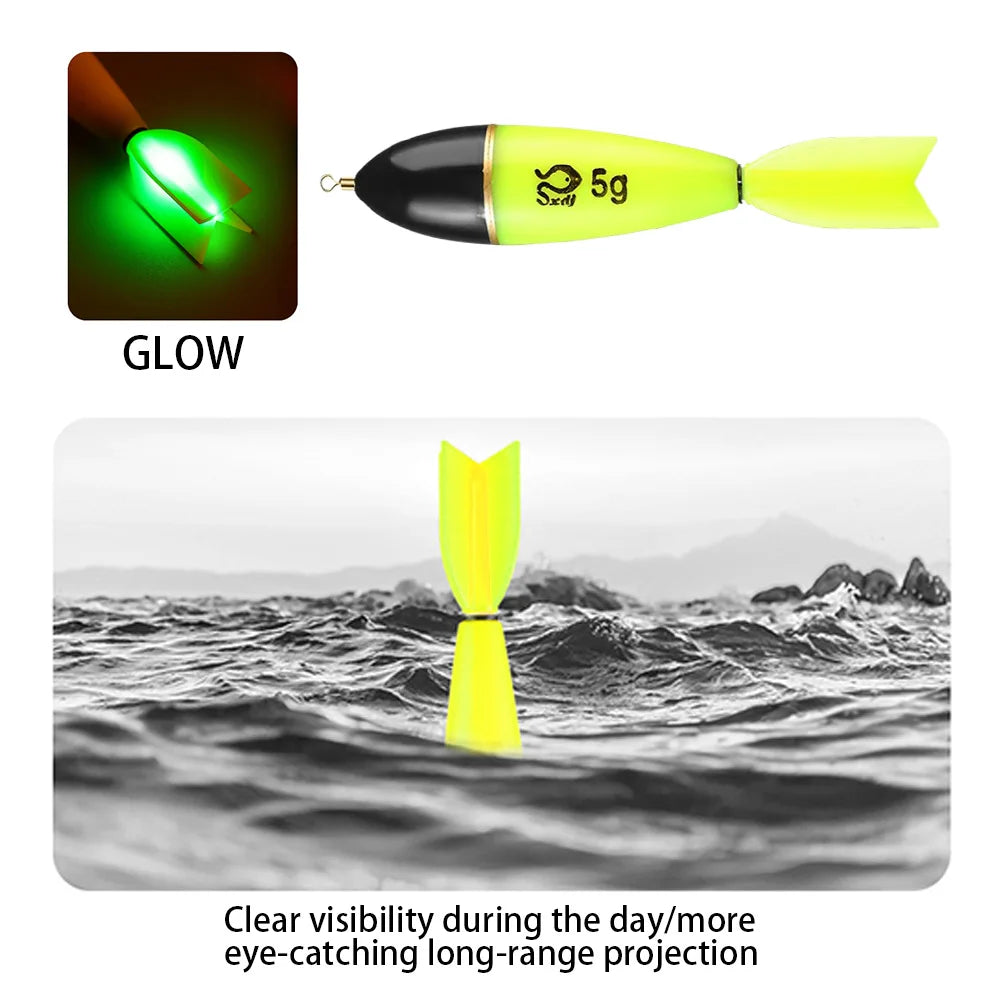 1-5pcs Fishing Floats Luminous Fishing Accessories Fishing Night Float Night Fishing Light Up Bobbers for Sea Ocean Rock Fishing. Night fishing