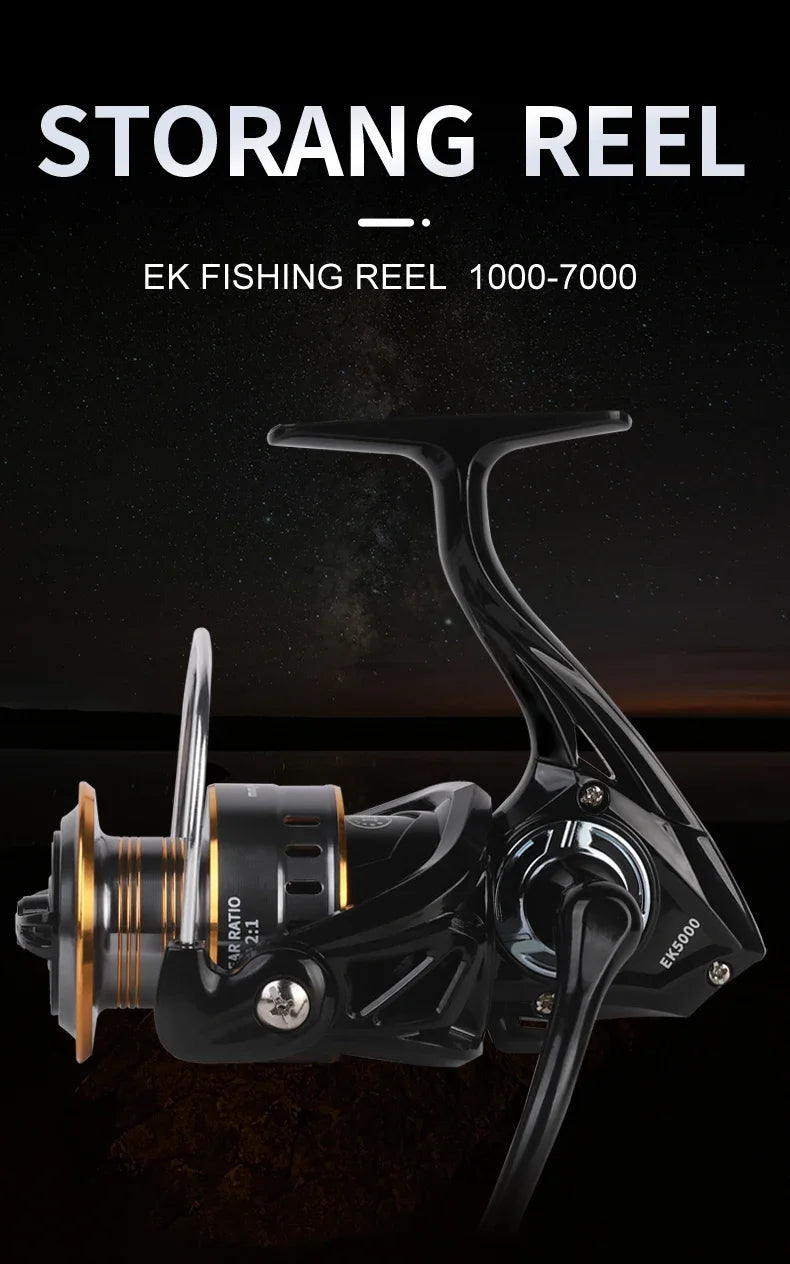 Professional Ultra Light 1000~7000 5.2:1 Gear Ratio,26LB Max Drag CNC Metal Spool Spinning Fishing Reel For Freshwater Saltwater