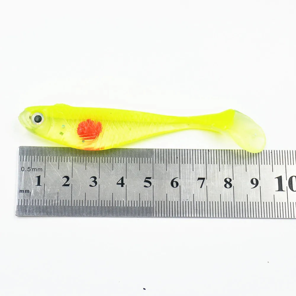 Bag Soft Silicone Fishing Lures 8.5cm/5g Saltwater Freshwater Fishing Soft Lures Silicone Wobblers Artificial Bait Bass