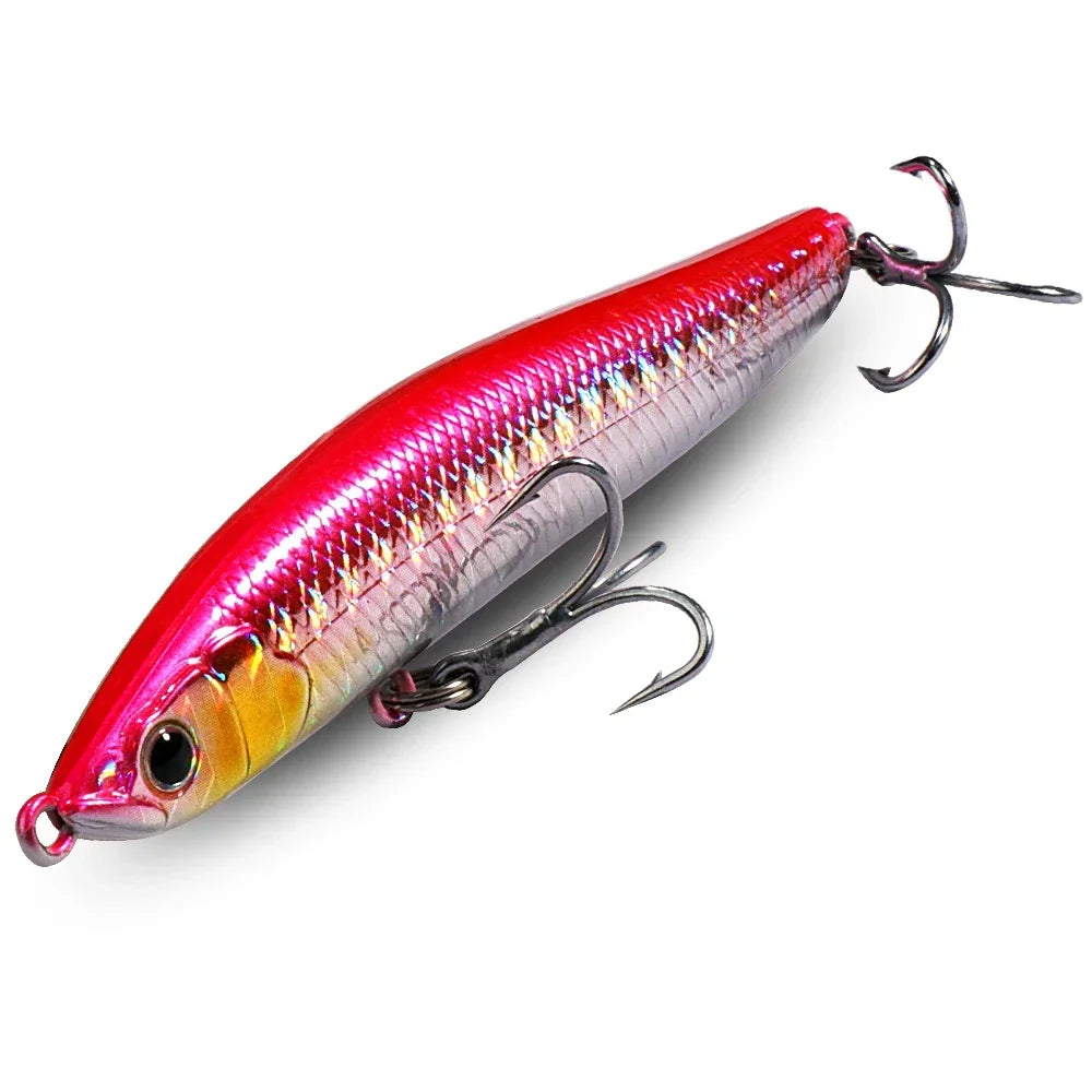 Sinking Pencil Bait 16g 9.8cm Wobbler 12g 8.5cm Popper Weight Transfer Pesca Swimbait Cast Minnow Silicone Tackle Fishing Lure