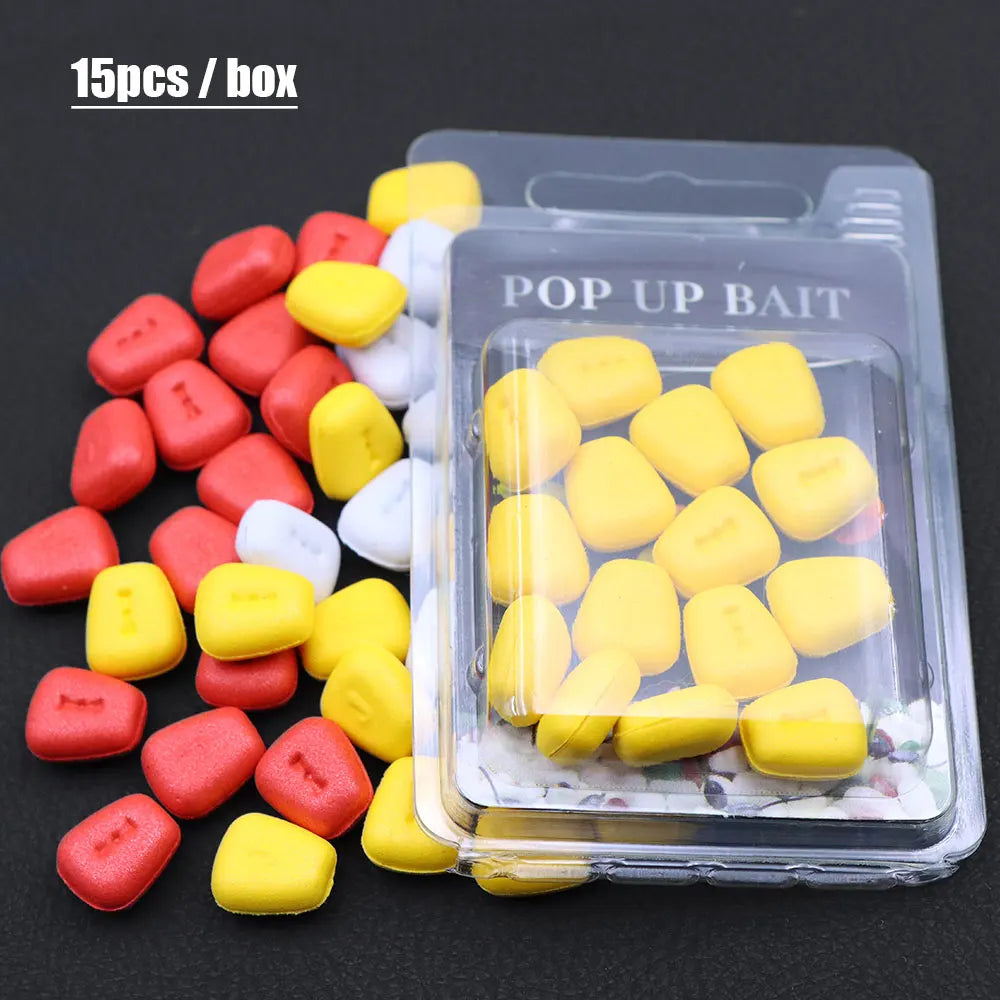 A Box Carp Fishing Bait Corn Artificial Fake Bait Buoyancy Floating Pop Up Boilie For Carp Hair Rig Feeder Accessories Tackle