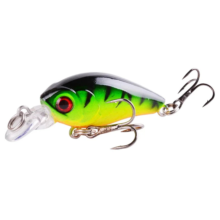 1 PCS Minnow Fishing Lure 45mm 3.8g Crankbait Hard Bait Topwater Artificial Wobbler Bass Japan Fly Fishing Accessories