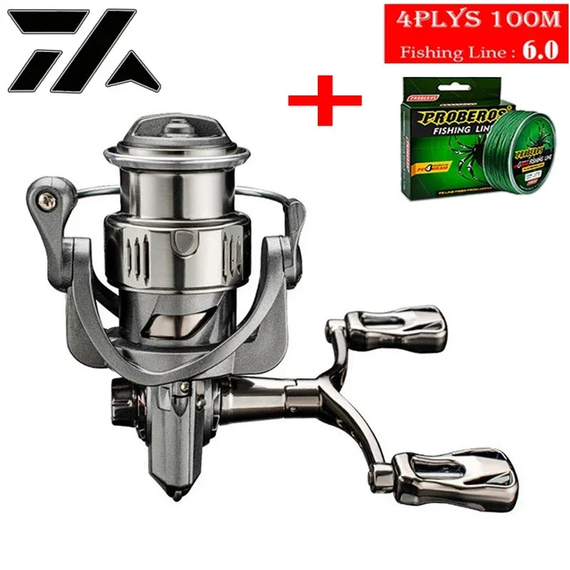 VWVIVIDWORLD 2500-6000 Series，5.2:1Gear Ratio, 8KG Max Drag, CNC Metal Doublel Rocker,Spinning Fishing Reel,For Freshwater Saltw