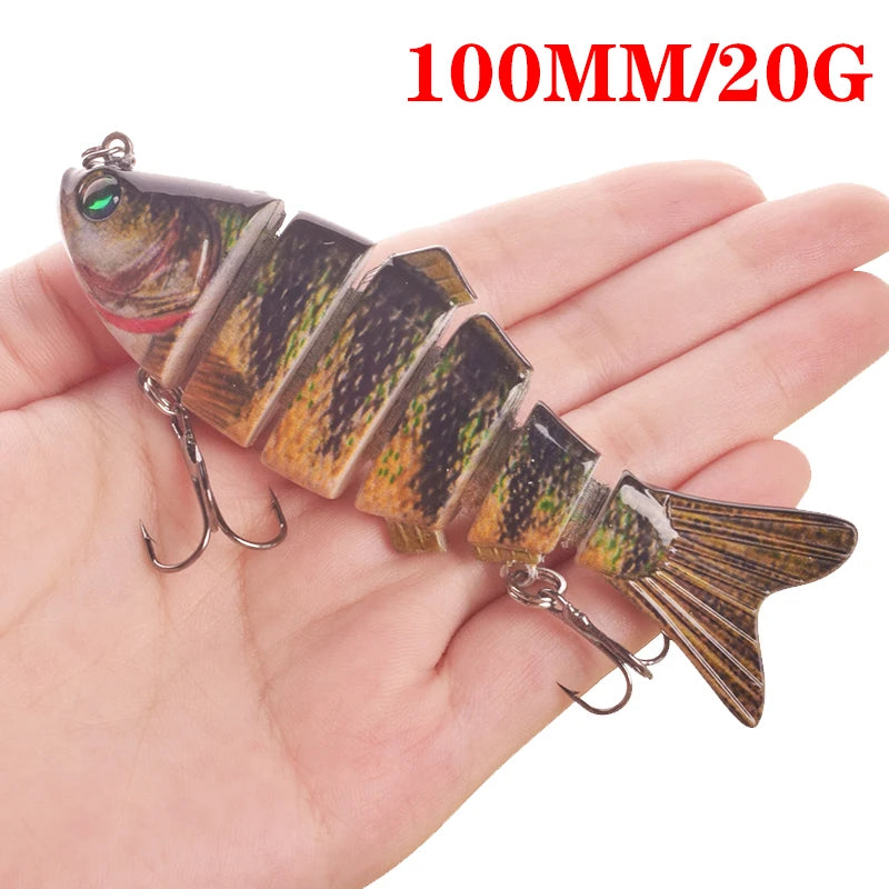 Luminous Fishing Lures For Dropshipping Multi Jointed Swimbait 6 7 Segment Wobblers Pike Tackle for Bass Trout Crankbait Lure