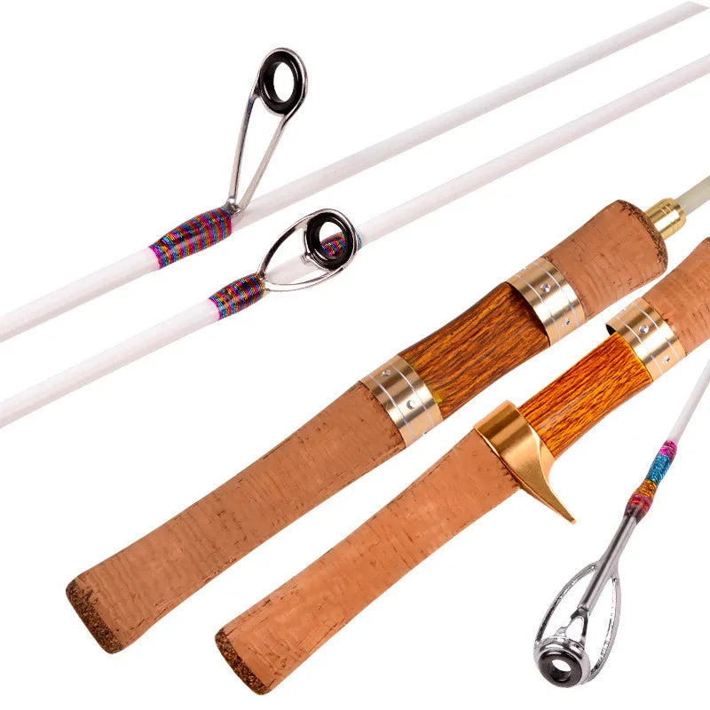 Ejection Fishing Rod XUL Super Soft And Ultra Light 1.4m Four-Section Portable Travel Stream Fiberglass Trout Rod