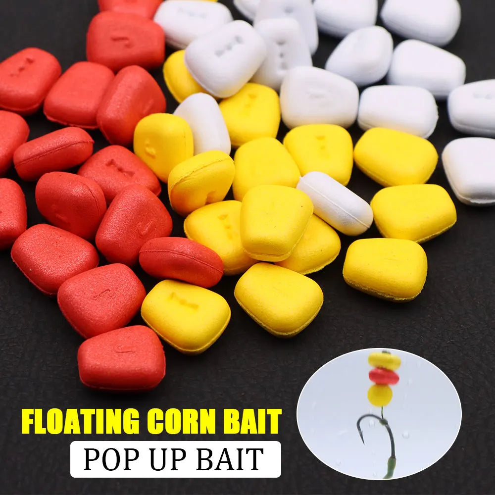 A Box Carp Fishing Bait Corn Artificial Fake Bait Buoyancy Floating Pop Up Boilie For Carp Hair Rig Feeder Accessories Tackle