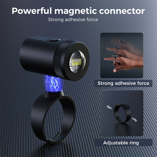 Adjustable Finger Glove Flashlight Rechargeable Light LED Lamp Gadget Tool Camping Equipment for Night Run Fishing Cycling. Night fishing