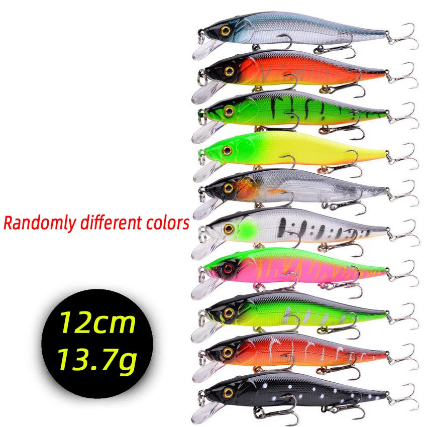 3/5/8Pcs Random Minnow Fishing Lure set High Quality Swimming Bait Wobble Bait Crankbait Artificial Bait