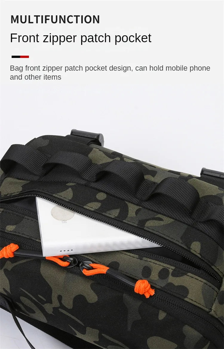 Fishing Chest Waist Bag Tactical Outdoor Travel Sports EDC Fishing Lure Bags Hunting Camping Hiking Cycling Pack Molle Pouch