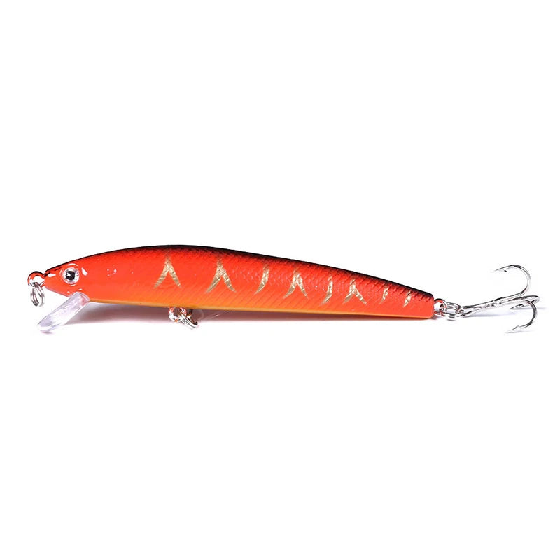 10/5Pcs Minnow Fishing Lures Floating Hard Bait 95mm 7g Artificial Bait Wobbler Crankbait Carp Perch Pesca Fishing Tackle