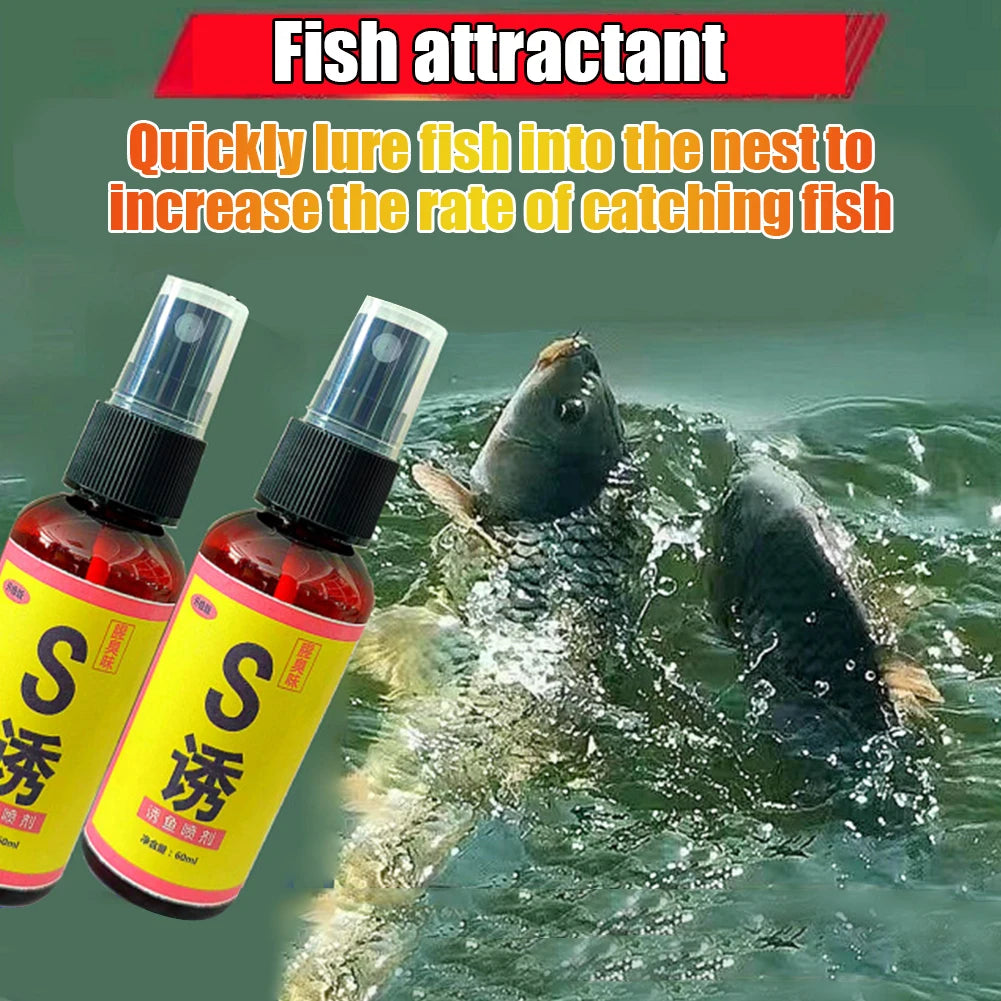 60ml Aqueous Solution Fish Bait for Fishing Crucian Carp Bait Nest Material Lure Additive Fishing Artifact Carp Fishing