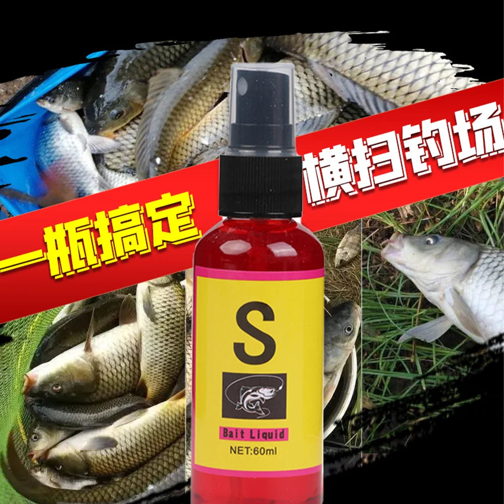 60ml Aqueous Solution Fish Bait for Fishing Crucian Carp Bait Nest Material Lure Additive Fishing Artifact Carp Fishing