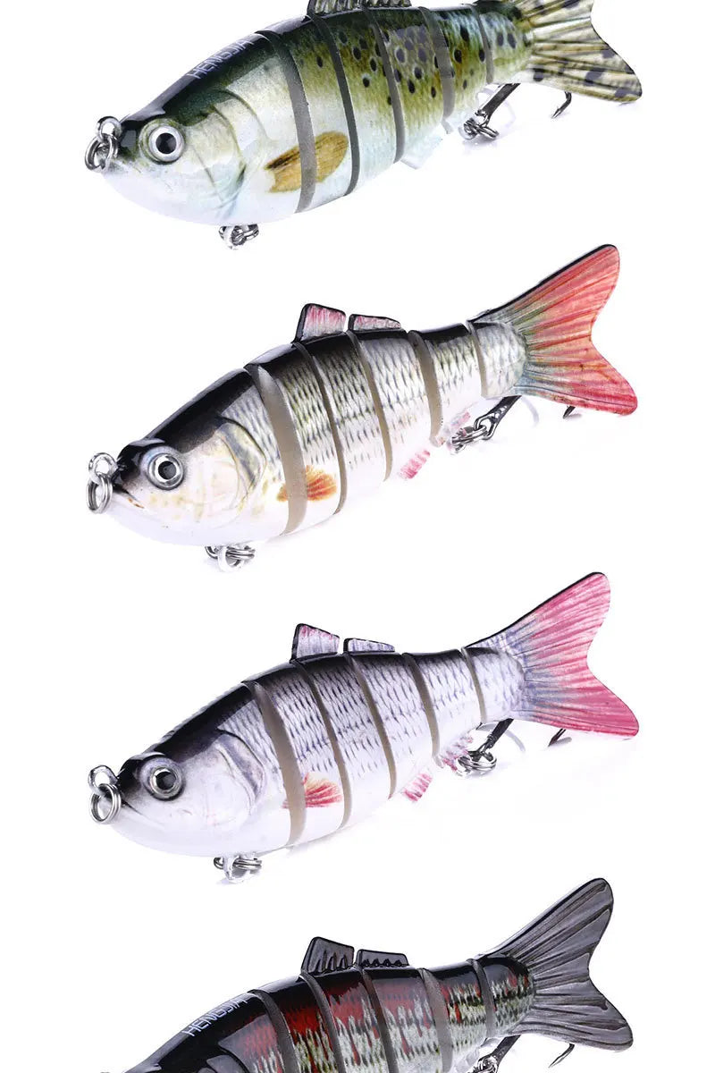 6 Segment Multi Jointed Fishing Lure Sinking 10cm/17.5g Swimbait Artificial Wobblers Crankbait Hard Bait Pesca Tackle 5/3/1Pcs