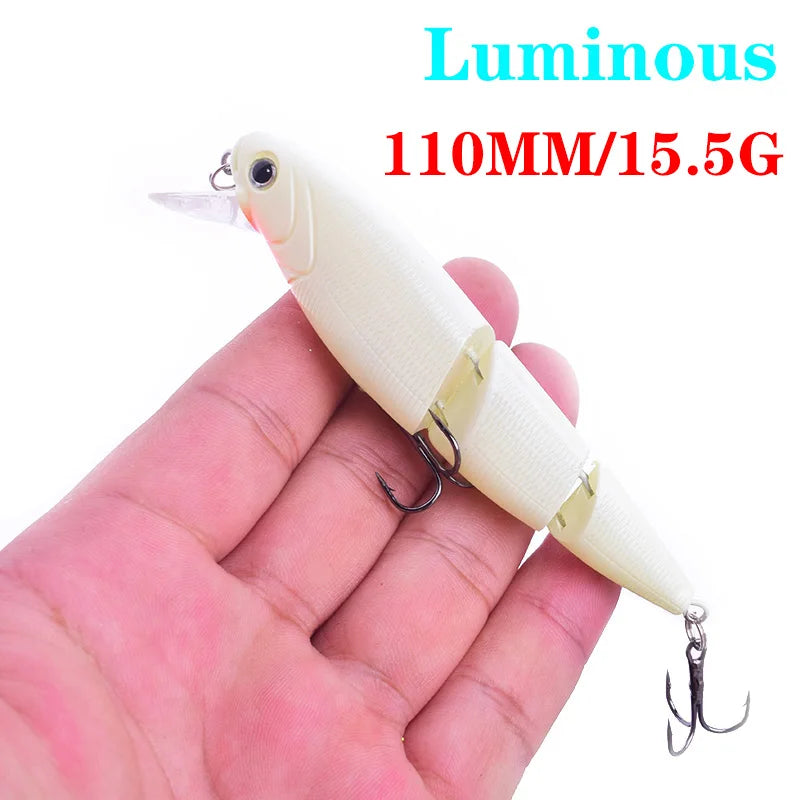 Luminous Fishing Lures For Dropshipping Multi Jointed Swimbait 6 7 Segment Wobblers Pike Tackle for Bass Trout Crankbait Lure