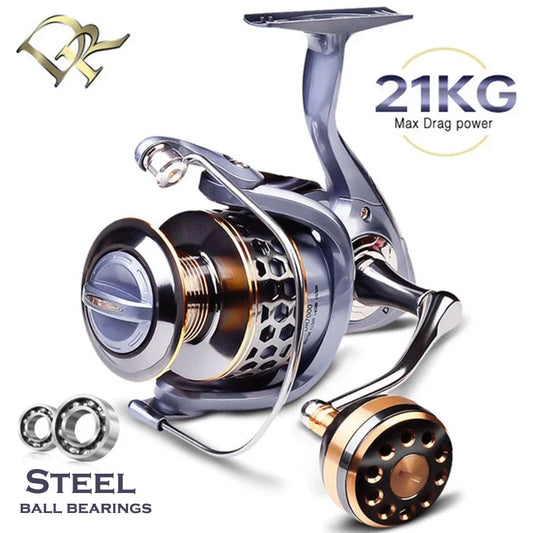 VWVIVIDWORLD,High Quality,Max Drag 21KG,Fishing Reel,5.2:1 Gear Ratio,High Speed,Spinning Reel,Casting Reel,Carp For Saltwater