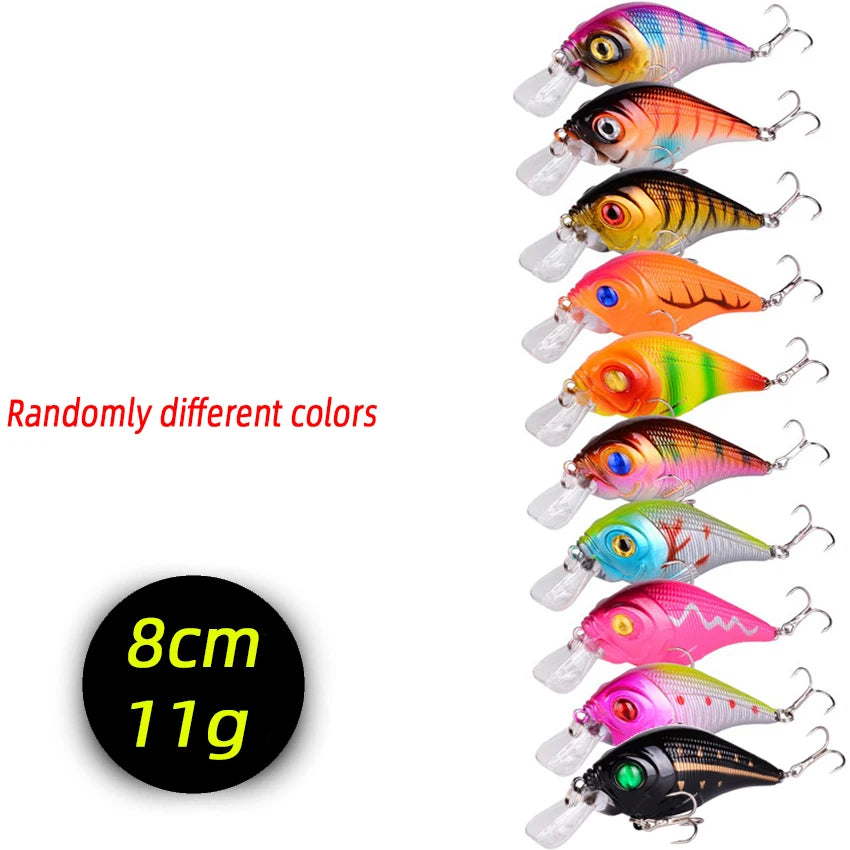 3/5/8Pcs Random Minnow Fishing Lure set High Quality Swimming Bait Wobble Bait Crankbait Artificial Bait