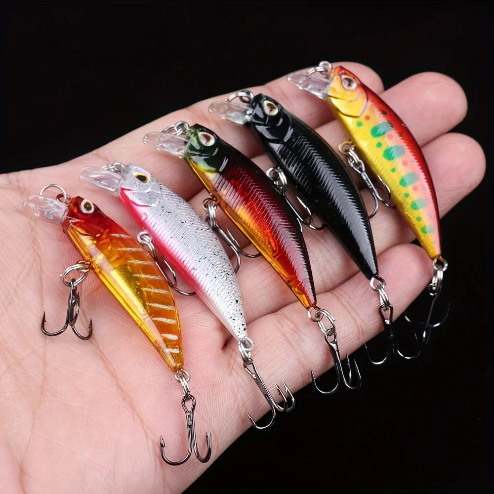 5pcs 58MM 5.1G Mini Japan Model Sinking Minnow Fishing Lures Jerkbaits Peche Artificial Bait Wobbler Lure for Trout Bass Carp