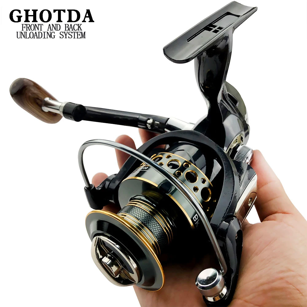 Spinning Reel 2000 - 7000 Ultralight Max Drag 12kg 5.2:1/4.7:1 Surfcasting Fishing Reel Spin Saltwater Jigging Reels