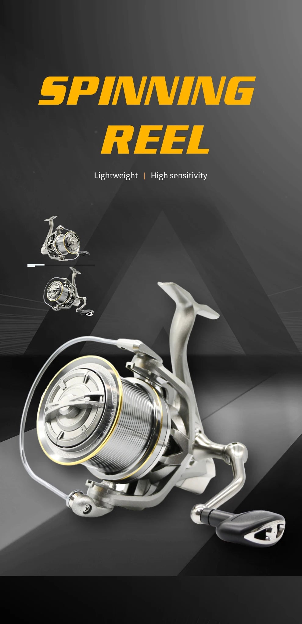 NGK Stainless Steel Bearing Spinning Fishing Reel 8000 9000 10000 12000 14000 25KG Powerful Reel Saltwater Fresh Water Drag