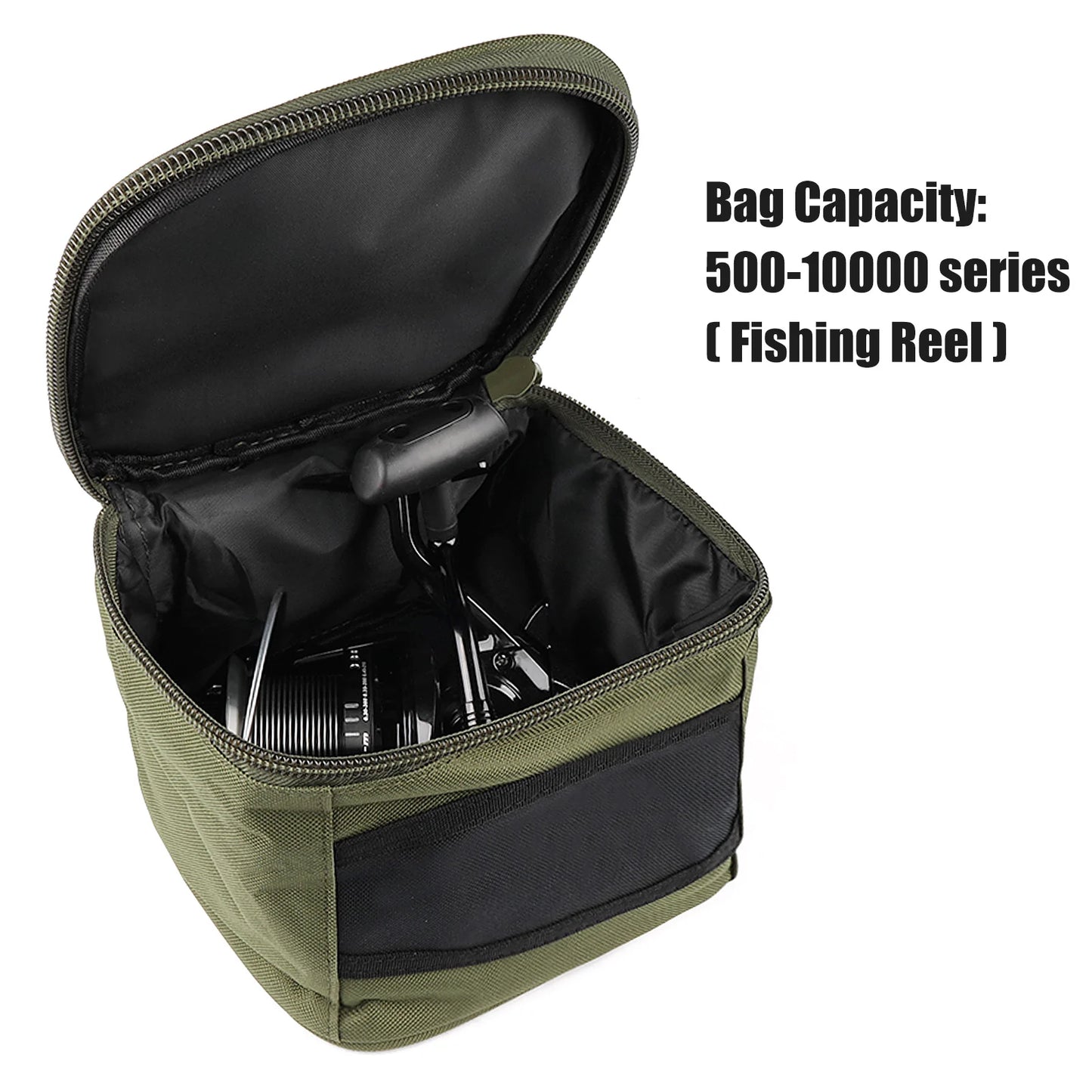 Fishing Reel Storage Bag Carrying Case Oxford Cloth Reel Lure Gear Carrying Case for 500-10000 Series Spinning Fishing Reels