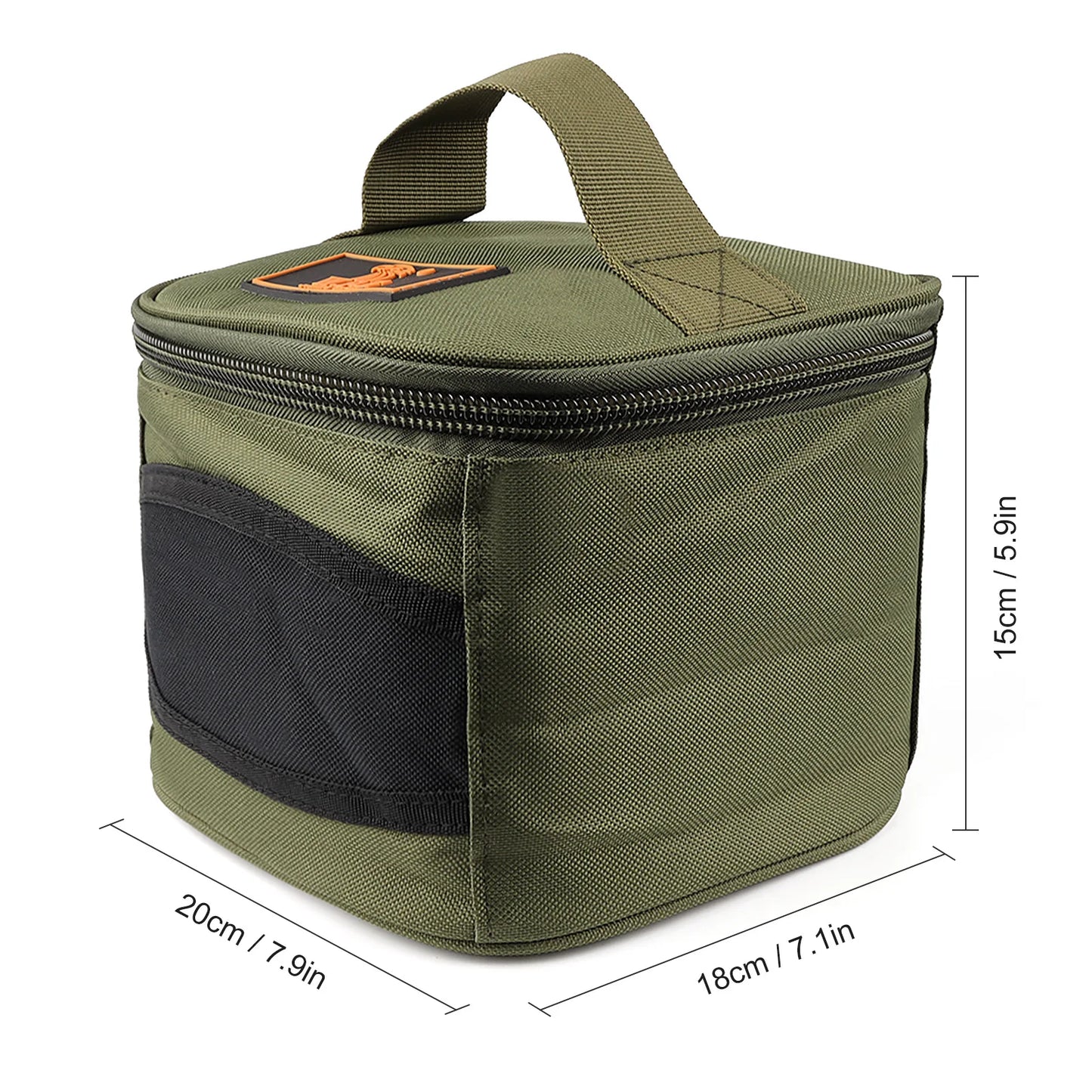 Fishing Reel Storage Bag Carrying Case Oxford Cloth Reel Lure Gear Carrying Case for 500-10000 Series Spinning Fishing Reels