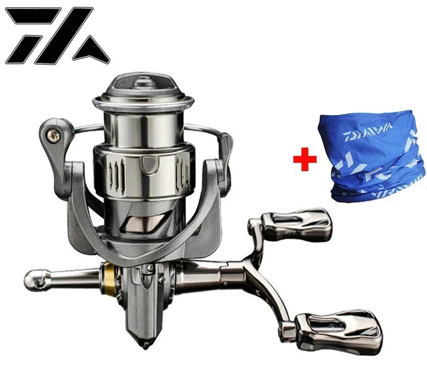 VWVIVIDWORLD 2500-6000 Series，5.2:1Gear Ratio, 8KG Max Drag, CNC Metal Doublel Rocker,Spinning Fishing Reel,For Freshwater Saltw