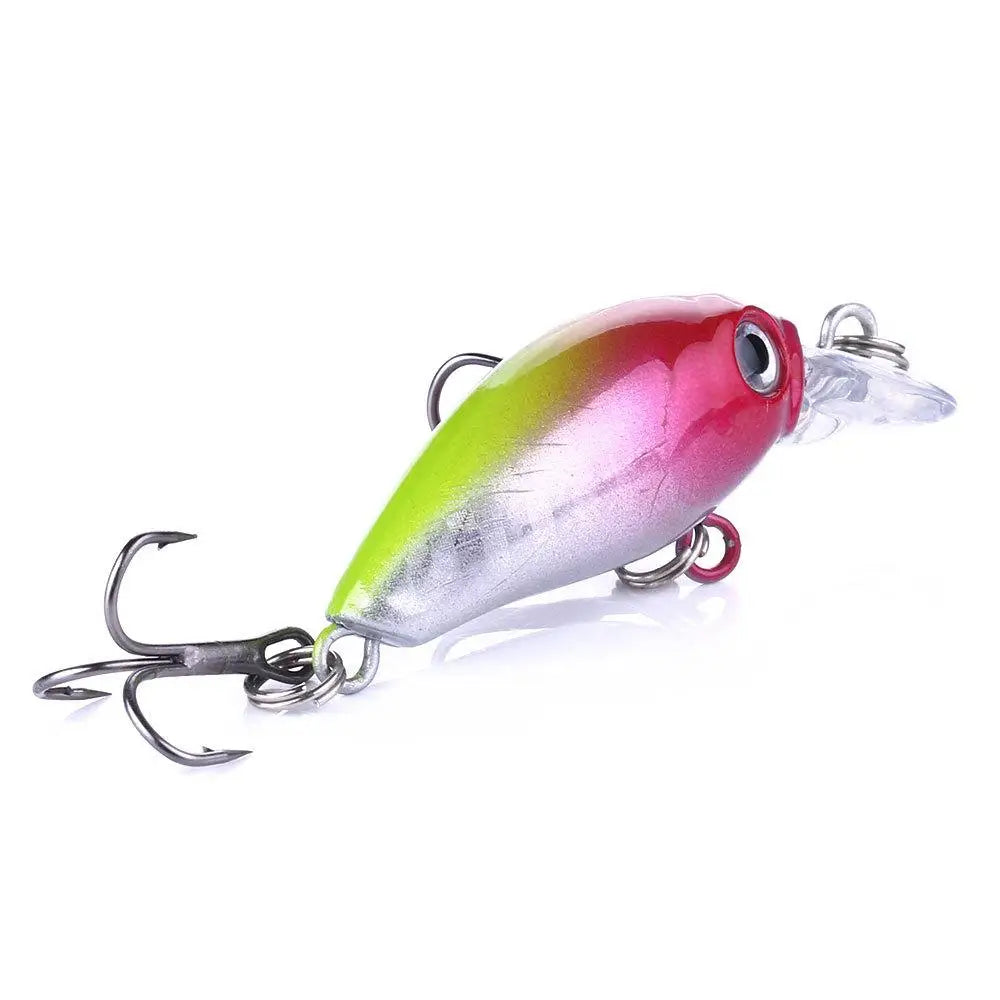 1~8PCS Mixed Colors Minnow Fishing Lures Set 4.5cm 3.5g Mini Crank Wobblers With Treble Hooks Tackle Topwater Swim Crankbaits