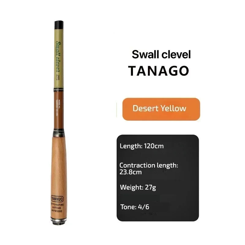 1.2M 1.5M 1.8M Fishing Rod Ultra-Short Section Shrinkage 23cm Super Light and Super Hard Carbon Pole Rod Pocket Mini Rod