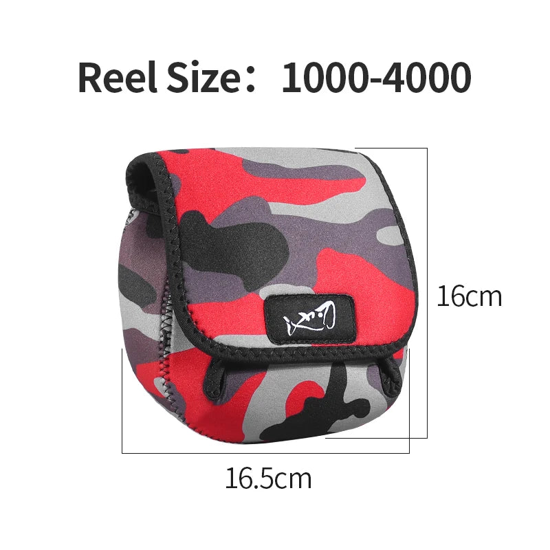 LINNHUE Portable Fishing Reel Bag Pouch Bag Waterproof Protective Case Cover For Spinning Reel Baitcasting Reel Drum Storage Bag